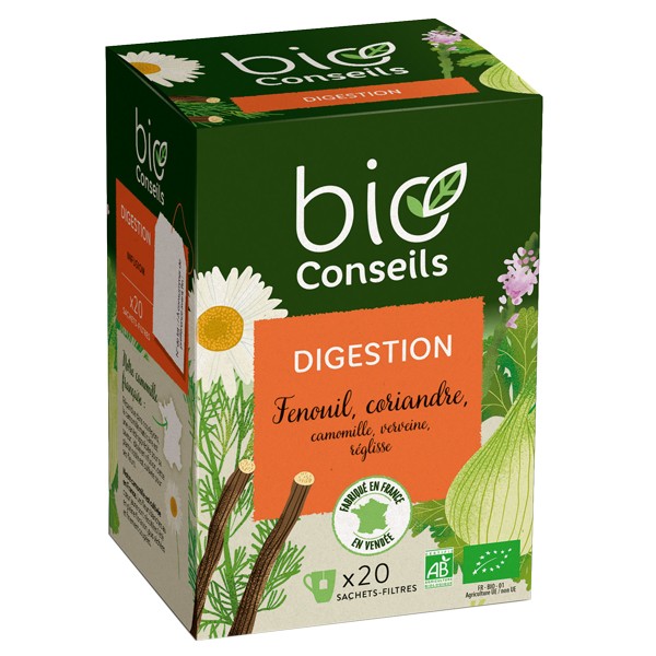 Tisane Digestion : Infusion digestive Bio à base de plantes