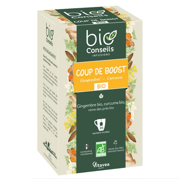 Infusion bio curcuma gingembre CARREFOUR BIO