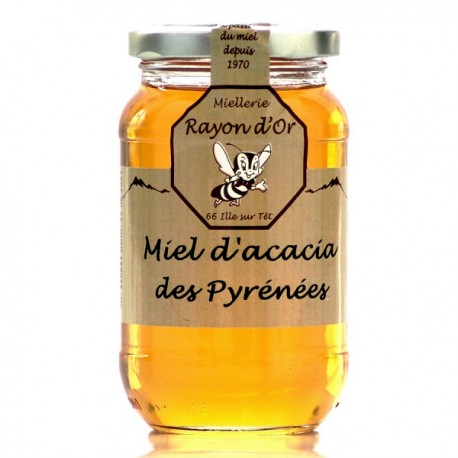 Miel d'acacia des Pyrénées 750g • Miel Rayon d'Or