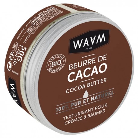 Pur Beurre de Cacao Bio 50 gr - Nourrissant Waam