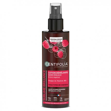 Lotion Spray Démêlante au Vinaigre de Framboise sans rinçage 200 ml